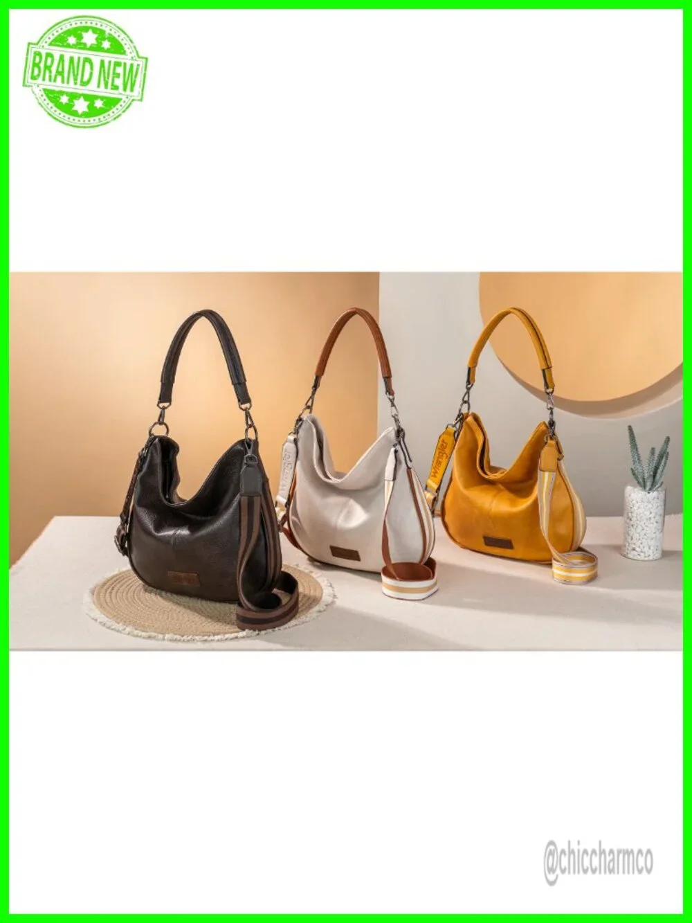 Vegan Leather Hobo Crossbody Purse Adjustable Strap Shoulder Bag